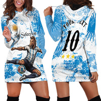 Personalized La Seleccion Argentina Soccer Hoodie Dress Football Sun Of May Athletic Horse Mascot - Distressed Grunge Art