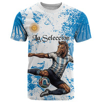 Personalized La Seleccion Argentina Soccer T Shirt Football Sun Of May Athletic Horse Mascot - Distressed Grunge Art
