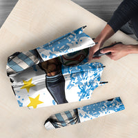 Personalized La Seleccion Argentina Soccer Umbrella Football Sun Of May Athletic Horse Mascot - Distressed Grunge Art