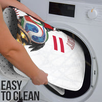 Personalized Austria Football Bathroom Set Unsere Burschen Striped Graphic With Action Player