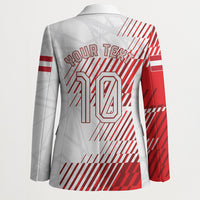 Personalized Austria Football Blazer Unsere Burschen Striped Graphic With Action Player
