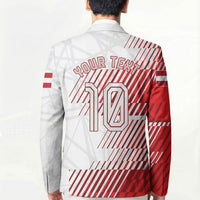Personalized Austria Football Blazer Unsere Burschen Striped Graphic With Action Player