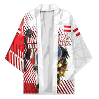 Personalized Austria Football Kimono Unsere Burschen Striped Graphic With Action Player