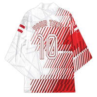 Personalized Austria Football Kimono Unsere Burschen Striped Graphic With Action Player