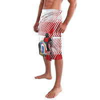 Personalized Austria Football Lavalava Unsere Burschen Striped Graphic With Action Player