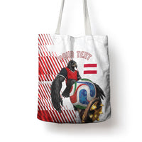 Personalized Austria Football Tote Bag Unsere Burschen Striped Graphic With Action Player