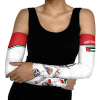 Personalized Jordan Football Arm Sleeves The Chivalrous Ones Soccer Player - Jordanian Flag Heritage