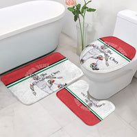 Personalized Jordan Football Bathroom Set The Chivalrous Ones Soccer Player - Jordanian Flag Heritage
