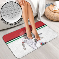 Personalized Jordan Football Bathroom Set The Chivalrous Ones Soccer Player - Jordanian Flag Heritage