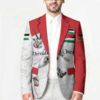 Personalized Jordan Football Blazer The Chivalrous Ones Soccer Player - Jordanian Flag Heritage