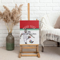 Personalized Jordan Football Canvas Wall Art The Chivalrous Ones Soccer Player - Jordanian Flag Heritage