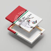 Personalized Jordan Football Canvas Wall Art The Chivalrous Ones Soccer Player - Jordanian Flag Heritage