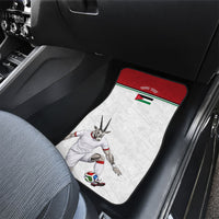 Personalized Jordan Football Car Mats The Chivalrous Ones Soccer Player - Jordanian Flag Heritage
