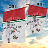 Personalized Jordan Football Garden Flag The Chivalrous Ones Soccer Player - Jordanian Flag Heritage