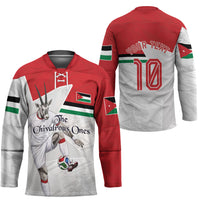 Personalized Jordan Football Hockey Jersey The Chivalrous Ones Soccer Player - Jordanian Flag Heritage