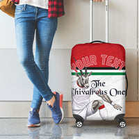 Personalized Jordan Football Luggage Cover The Chivalrous Ones Soccer Player - Jordanian Flag Heritage
