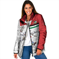 Personalized Jordan Football Padded Jacket The Chivalrous Ones Soccer Player - Jordanian Flag Heritage