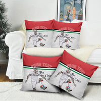 Personalized Jordan Football Pillow Cover The Chivalrous Ones Soccer Player - Jordanian Flag Heritage