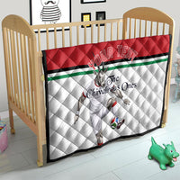 Personalized Jordan Football Quilt The Chivalrous Ones Soccer Player - Jordanian Flag Heritage