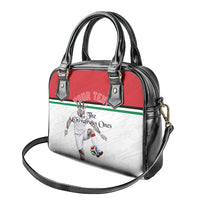 Personalized Jordan Football Shoulder Handbag The Chivalrous Ones Soccer Player - Jordanian Flag Heritage