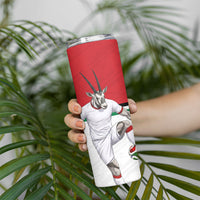 Personalized Jordan Football Skinny Tumbler The Chivalrous Ones Soccer Player - Jordanian Flag Heritage