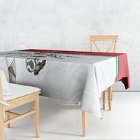 Personalized Jordan Football Tablecloth The Chivalrous Ones Soccer Player - Jordanian Flag Heritage