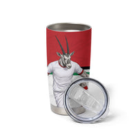 Personalized Jordan Football Tumbler Cup The Chivalrous Ones Soccer Player - Jordanian Flag Heritage