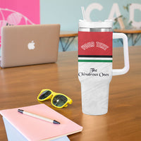 Personalized Jordan Football Tumbler With Handle The Chivalrous Ones Soccer Player - Jordanian Flag Heritage