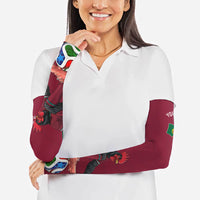 Personalized Portugal Football Selecao Das Quinas Arm Sleeves Iconic Soccer Player Illustration With Portugal Flag