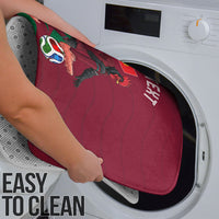 Personalized Portugal Football Selecao Das Quinas Bathroom Set Iconic Soccer Player Illustration With Portugal Flag