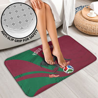 Personalized Portugal Football Selecao Das Quinas Bathroom Set Iconic Soccer Player Illustration With Portugal Flag