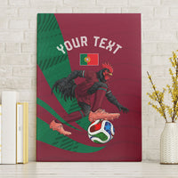 Personalized Portugal Football Selecao Das Quinas Canvas Wall Art Iconic Soccer Player Illustration With Portugal Flag