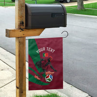 Personalized Portugal Football Selecao Das Quinas Garden Flag Iconic Soccer Player Illustration With Portugal Flag