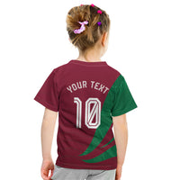Personalized Portugal Football Selecao Das Quinas Kid T Shirt Iconic Soccer Player Illustration With Portugal Flag