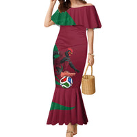 Personalized Portugal Football Selecao Das Quinas Mermaid Dress Iconic Soccer Player Illustration With Portugal Flag