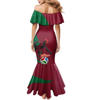 Personalized Portugal Football Selecao Das Quinas Mermaid Dress Iconic Soccer Player Illustration With Portugal Flag