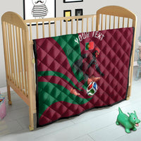 Personalized Portugal Football Selecao Das Quinas Quilt Iconic Soccer Player Illustration With Portugal Flag