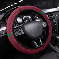 Portugal Football Selecao Das Quinas Steering Wheel Cover Iconic Soccer Player Illustration With Portugal Flag