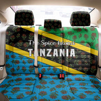 Tanzania Spice Island Back Car Seat Cover with Clove Leaf Pattern and National Flag Colors