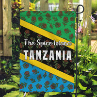 Tanzania Spice Island Garden Flag with Clove Leaf Pattern and National Flag Colors