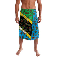 Tanzania Spice Island Lavalava with Clove Leaf Pattern and National Flag Colors