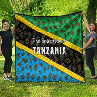 Tanzania Spice Island Quilt with Clove Leaf Pattern and National Flag Colors