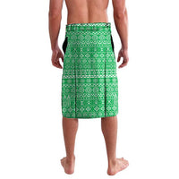Tanzania Wildlife Lavalava with Tribal Print and Mount Kilimanjaro Safari Scene