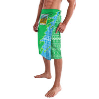 Tanzania Wildlife Lavalava with Tribal Print and Mount Kilimanjaro Safari Scene