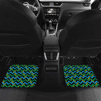 Tanzania Coastal Life Car Mats with Swahili Dhow Boat and Tribal Pattern - Wonder Print Shop