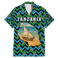 Tanzania Coastal Life Family Matching Mermaid Dress and Hawaiian Shirt with Swahili Dhow Boat and Tribal Pattern - Wonder Print Shop