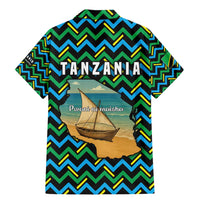 Tanzania Coastal Life Family Matching Mermaid Dress and Hawaiian Shirt with Swahili Dhow Boat and Tribal Pattern - Wonder Print Shop