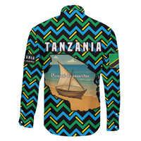 Tanzania Coastal Life Family Matching Mermaid Dress and Hawaiian Shirt with Swahili Dhow Boat and Tribal Pattern - Wonder Print Shop