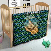 Tanzania Coastal Life Quilt with Swahili Dhow Boat and Tribal Pattern - Wonder Print Shop