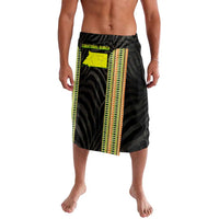 Equatorial Guinea Heritage Lavalava with National Emblem and Tribal Zebra Print